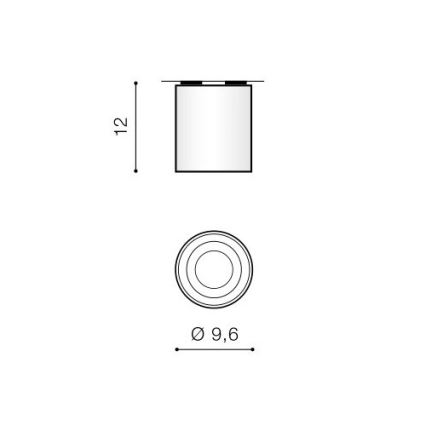 Azzardo AZ0779 - Stropní svítidlo BROSS 1xGU10/50W/230V