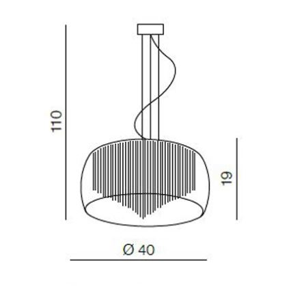 Azzardo AZ0999 - Lustr na lanku REGO 5xG9/40W/230V