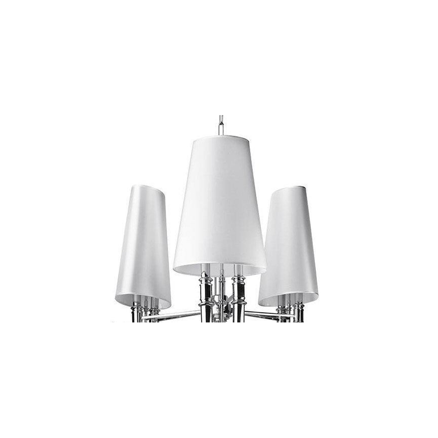 Azzardo AZ1232 - Lustr na řetězu DIABLO 6xE14/11W/230V bílá