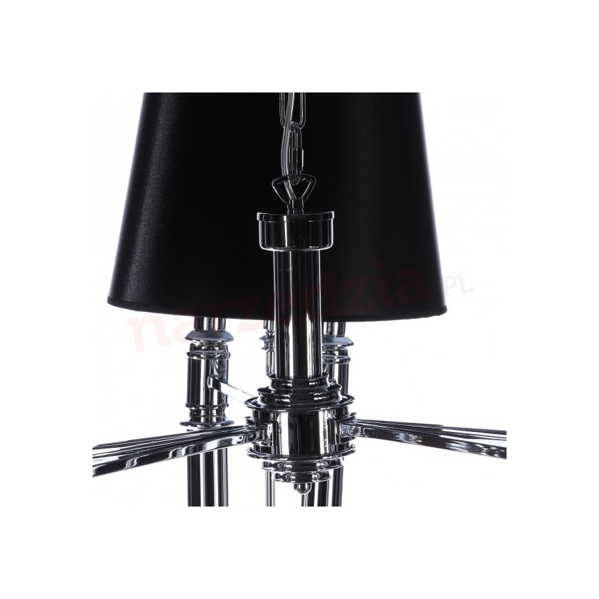Azzardo AZ1417 - Lustr na řetězu DIABLO 12xE14/11W/230V černá