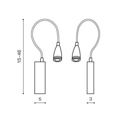 Azzardo AZ1548 - LED Koupelnové nástěnné bodové svítidlo VERONICA 1xLED/3W/230V IP44