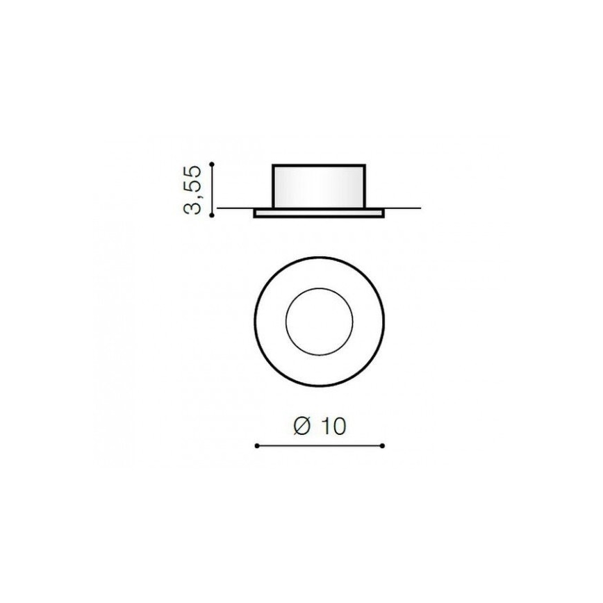 Azzardo AZ1714 - Venkovní zápustné svítidlo OSCAR 1xGU10/50W/230V IP44