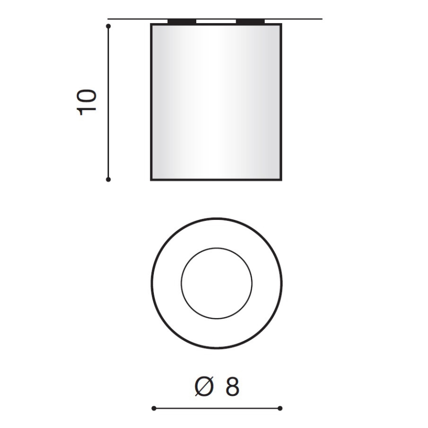 Azzardo AZ2559 - Venkovní stropní svítidlo ARO 1xGU10/50W/230V IP54