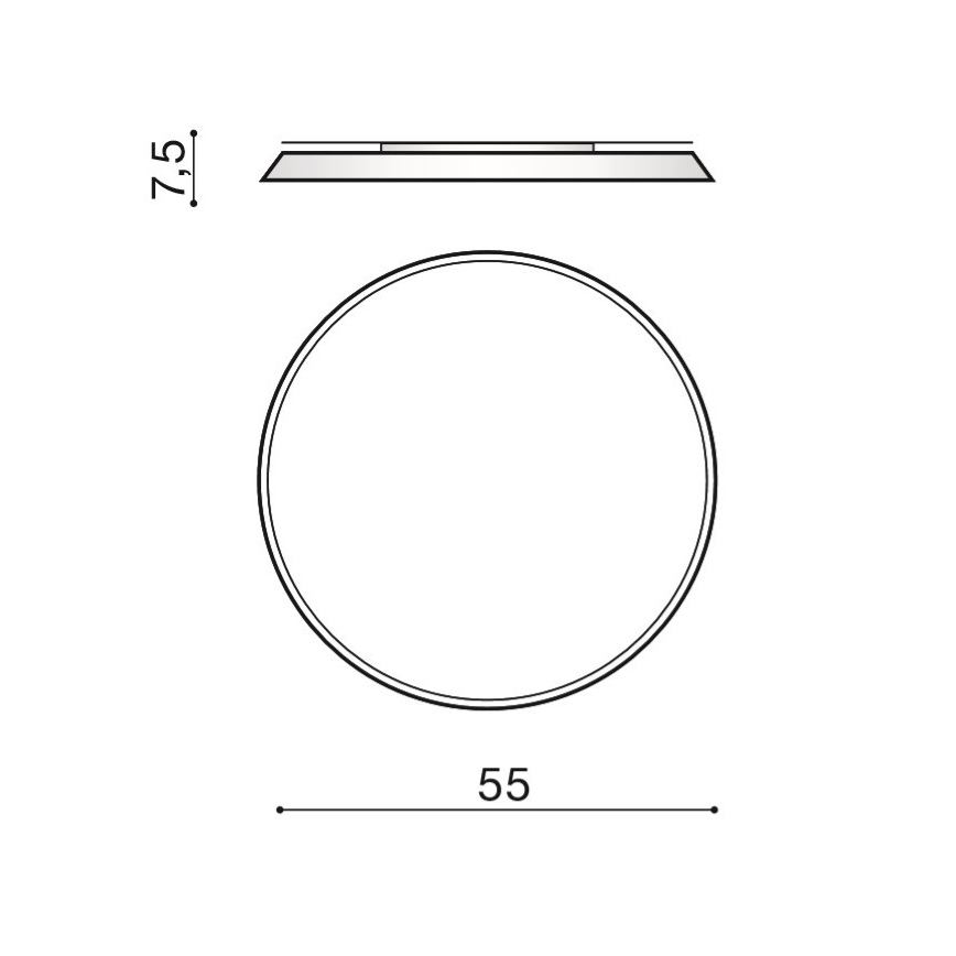 Azzardo AZ2739 - LED Stropní svítidlo CORTONA LED/50W/230V 4000K