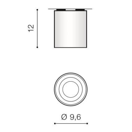 Azzardo AZ2955 - Stropní svítidlo BROSS 1xGU10/50W/230V