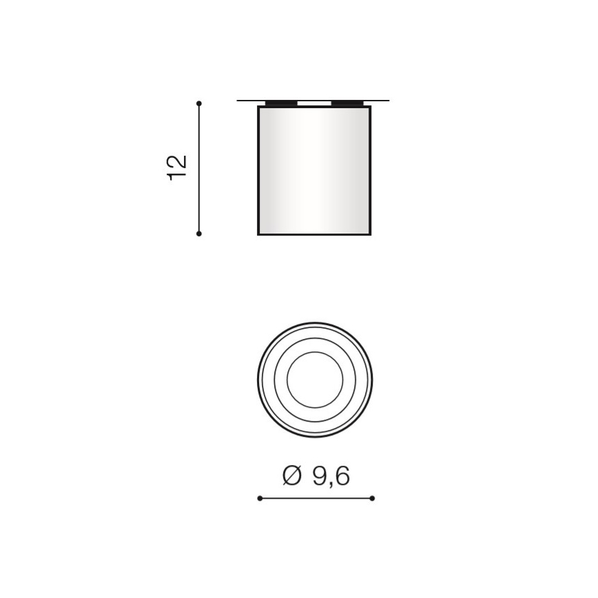 Azzardo AZ2955 - Stropní svítidlo BROSS 1xGU10/50W/230V