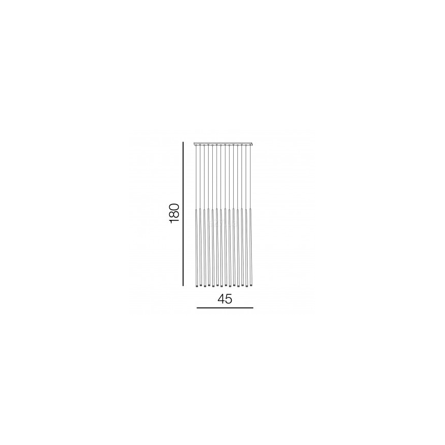 Azzardo AZ3424 - LED Lustr na lanku LOUISE 14xLED/3W/230V