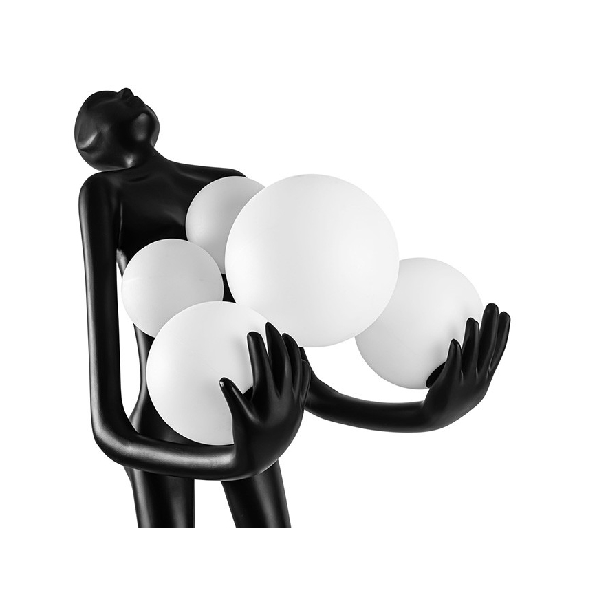 Azzardo AZ4985 - Stojací lampa ATLAS 6xE14/50W/230V 180 cm pryskyřice