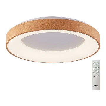 Azzardo AZ4993 - LED Stmívatelné stropní svítidlo SANTANA LED/50W/230V hnědá + dálkové ovládání