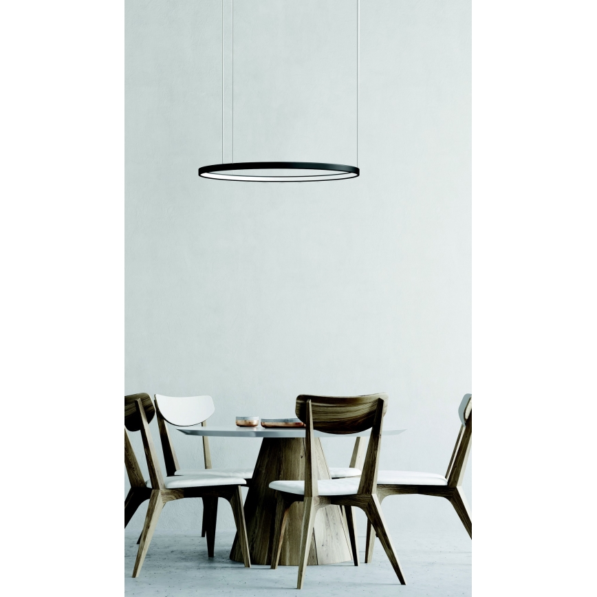 Azzardo AZ5016 -LED Stmívatelný lustr na lanku AGNES LED/38W/230V pr. 48 cm černá