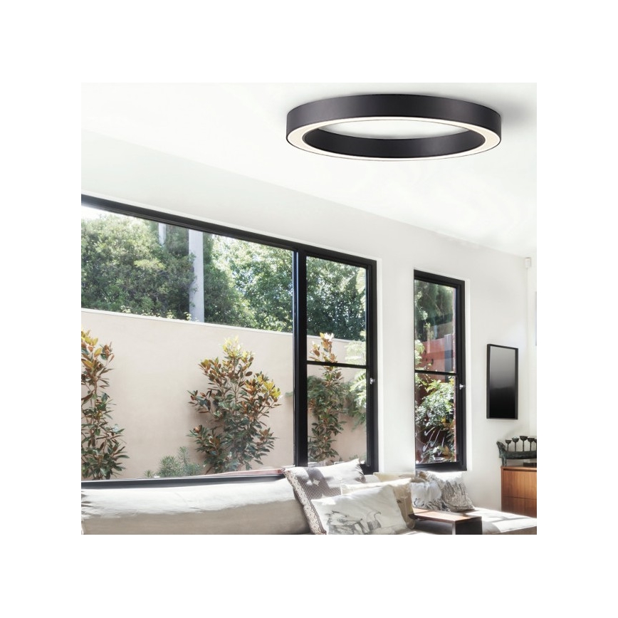 Azzardo AZ5032 - LED Stmívatelné stropní svítidlo MARCO LED/50W/230V černá + dálkové ovládání