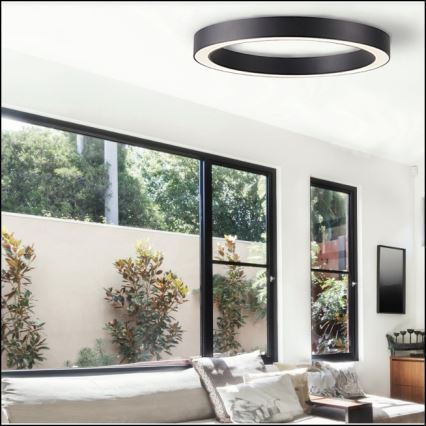 Azzardo AZ5041 - LED Stmívatelné stropní svítidlo MARCO LED/100W/230V černá + dálkové ovládání