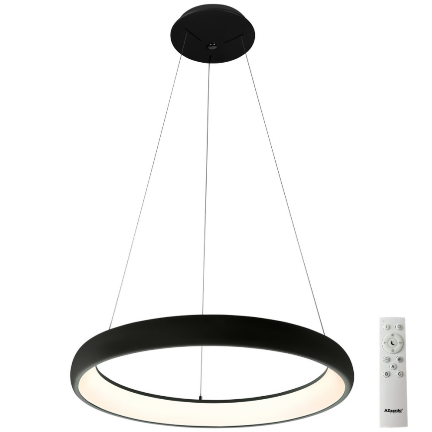 Azzardo AZ5060 - LED Stmívatelný lustr na lanku ANTONIO LED/32W/230V černá + dálkové ovládání