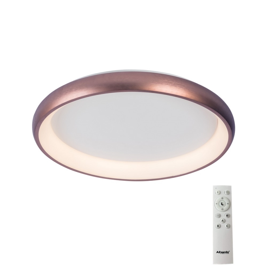 Azzardo AZ5071 - LED Stmívatelné stropní svítidlo ANTONIO LED/50W/230V hnědá + dálkové ovládání