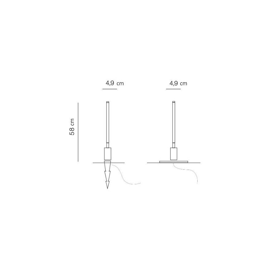 Azzardo AZ5337 - LED Venkovní lampa FREDO LED/6W/230V IP54 58 cm