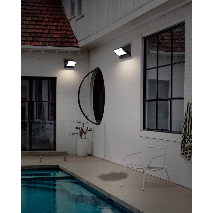 Azzardo AZ5340 - LED Venkovní nástěnné svítidlo se senzorem DURANTE LED/21W/230V IP54