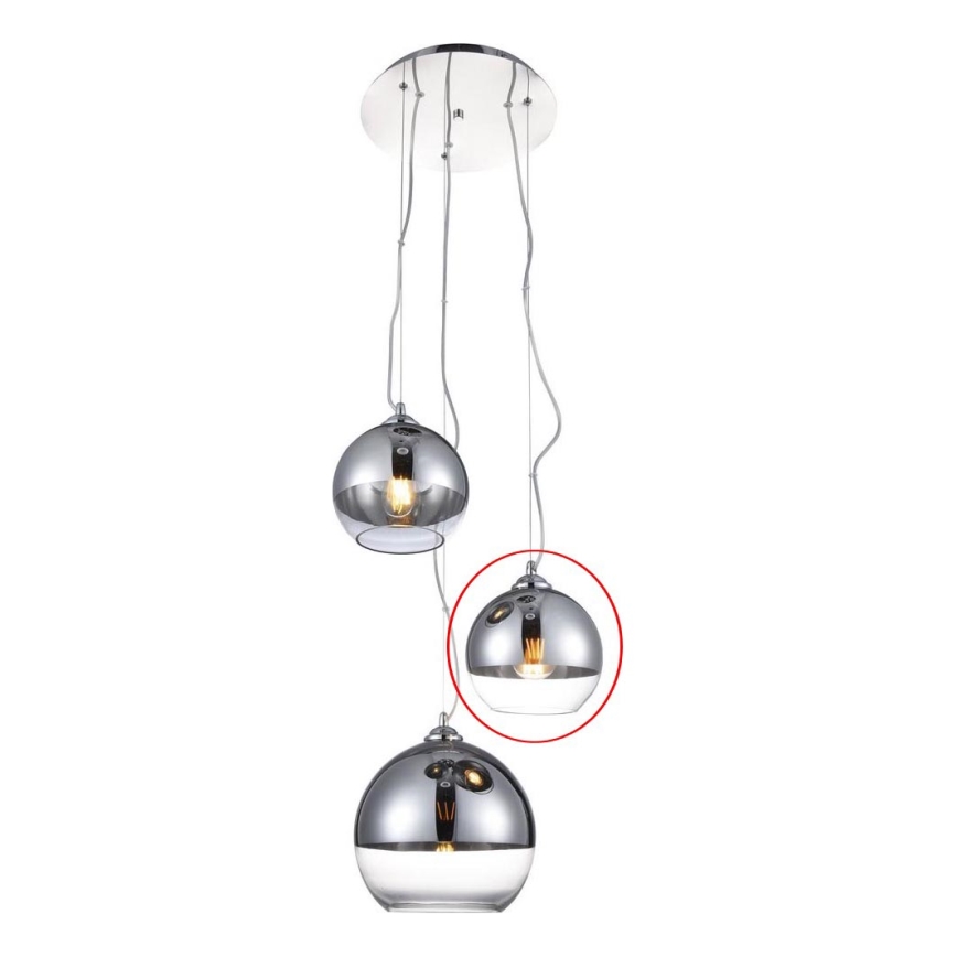 Azzardo - Náhradní sklo k lustru BALL - malé pr. 18 cm