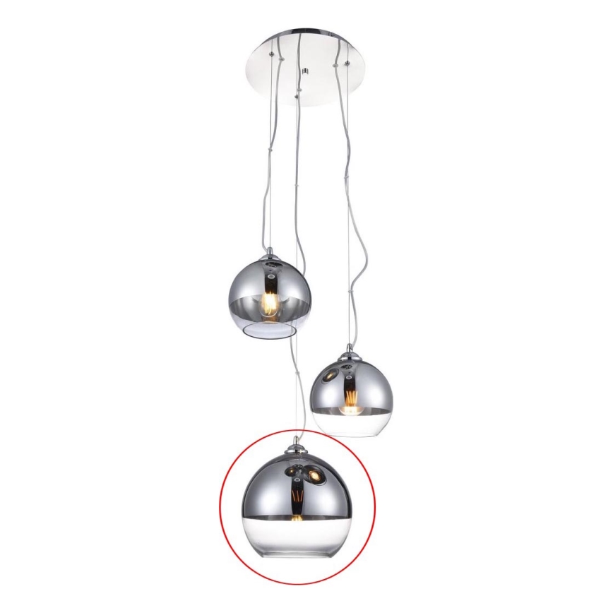 Azzardo - Náhradní sklo k lustru BALL - velké pr. 24 cm