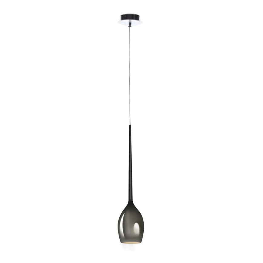 Azzardo - Náhradní sklo k lustru IZZA pr. 13 cm šedá