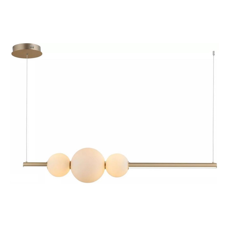 Azzardo - Náhradní sklo k lustru SANDRA bílá - velké pr. 22 cm