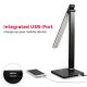 B.K. Licht 1004 - LED Stmívatelná dotyková stolní lampa s USB LED/5W/230V černá