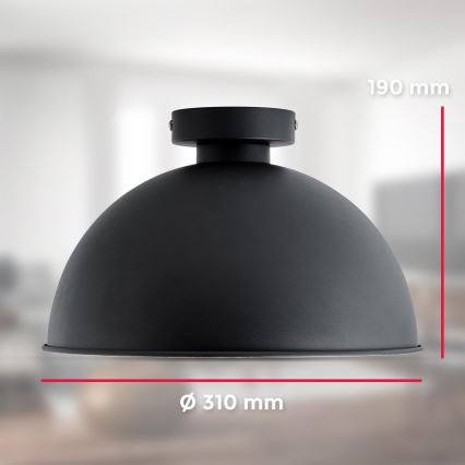 B.K. Licht 1322 - Stropní svítidlo 1xE27/60W/230V černá/zlatá