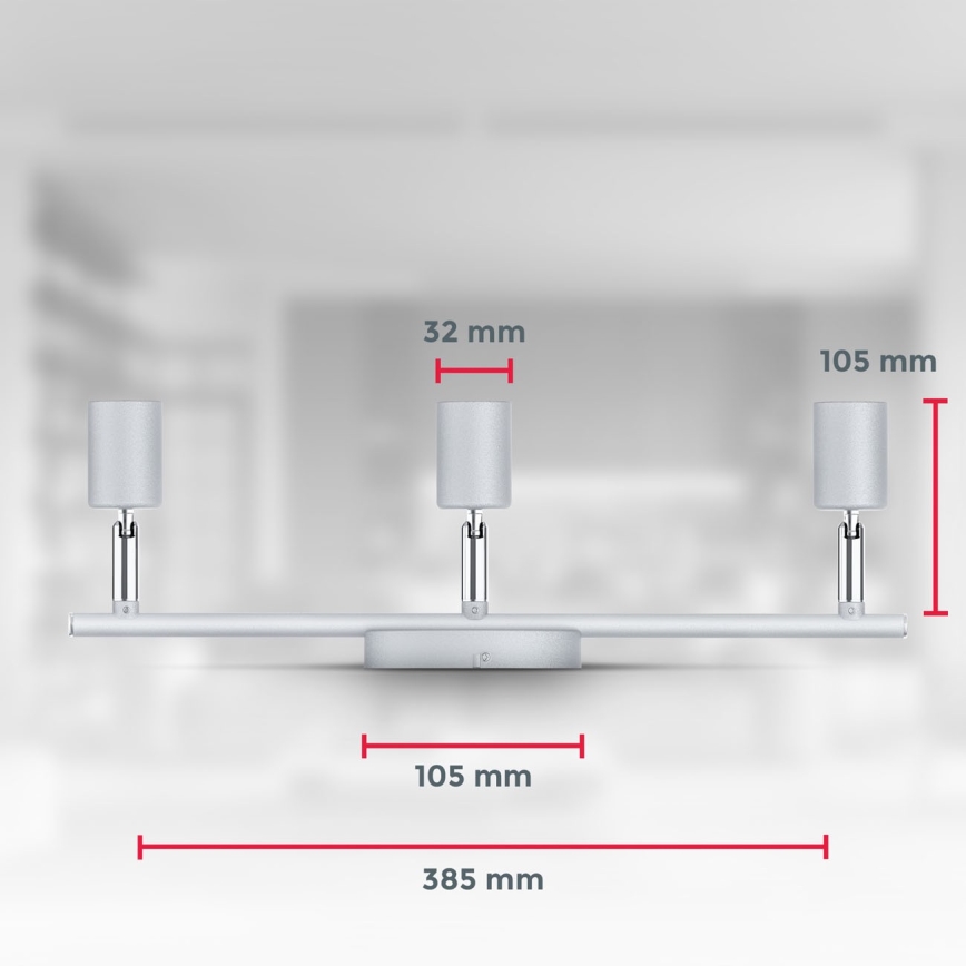 B.K.Licht 1409 - LED Bodové svítidlo 3xGU10/5W/230V