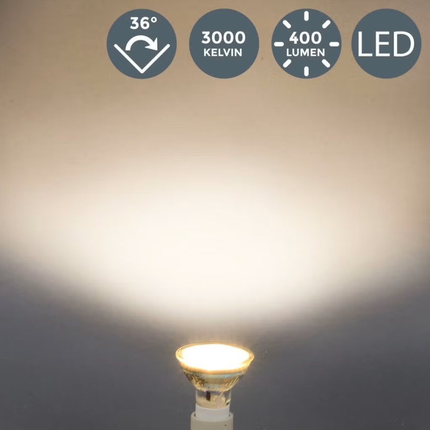 B.K.Licht - SADA 10x LED Žárovka GU10/5W/230V 3000K