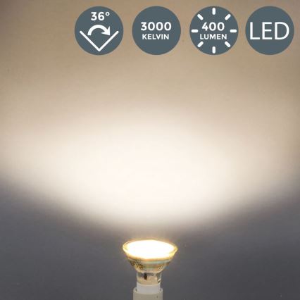 B.K.Licht - SADA 5x LED Žárovka GU10/5W/230V 3000K