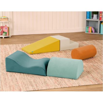 B-Toys - Dětské pěnové kostky MAXI WONDERSHAPES 5 ks