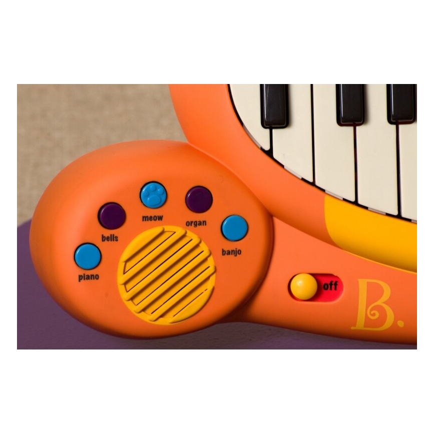 B-Toys - Dětské piáno s mikrofonem Kočka 4xAA