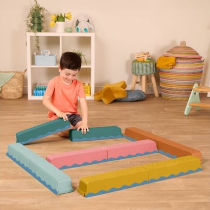B-Toys - Překážková dráha BALANCE & HOP 10 ks