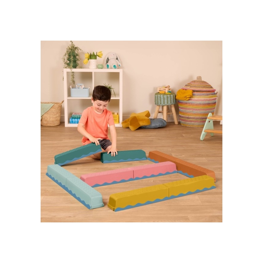 B-Toys - Překážková dráha BALANCE & HOP 10 ks