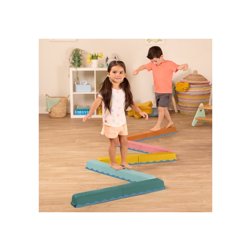 B-Toys - Překážková dráha BALANCE & HOP 10 ks