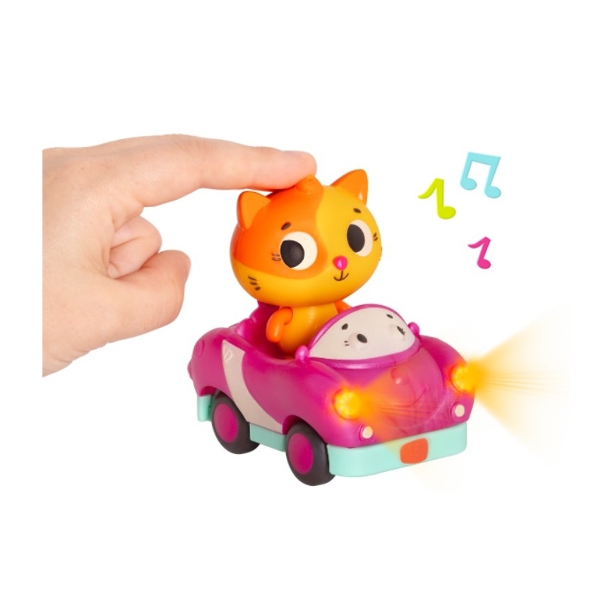 B-Toys - Svítící autíčka s melodií 3xAG13