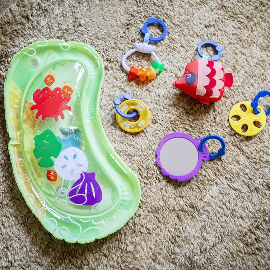 Baby Einstein - Dětská hrací deka s vodní podložkou 2v1 SEA FLOOR EXPLORERS