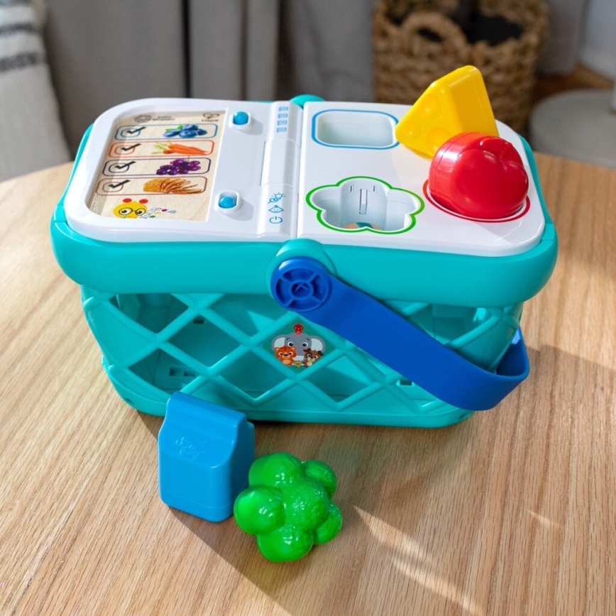 Baby Einstein - Dětský interaktivní nákupní košík MAGIC TOUCH HAPE