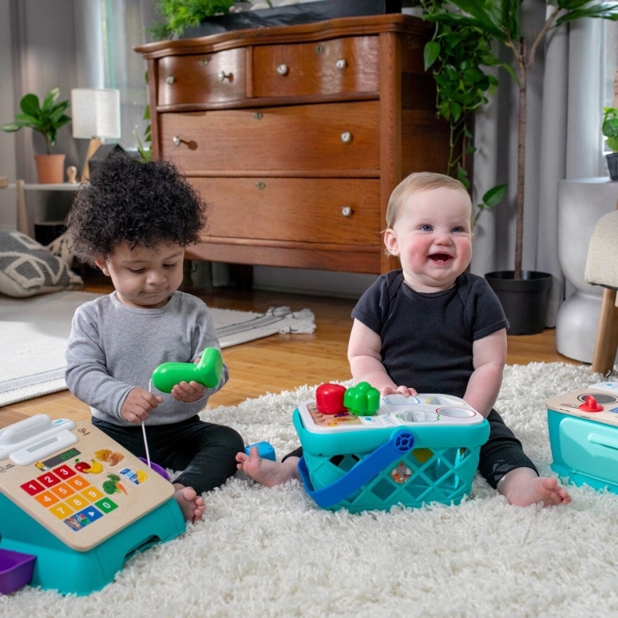 Baby Einstein - Dětský interaktivní nákupní košík MAGIC TOUCH HAPE