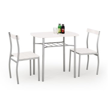 Balkónový set LANCE kov/bílá