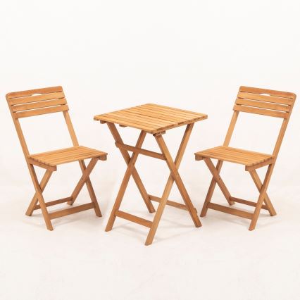 Balkónový set s polštářky buk