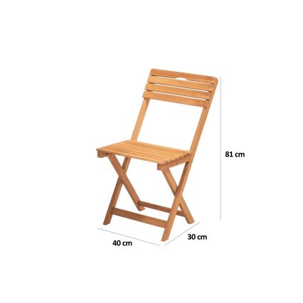 Balkónový set s polštářky buk
