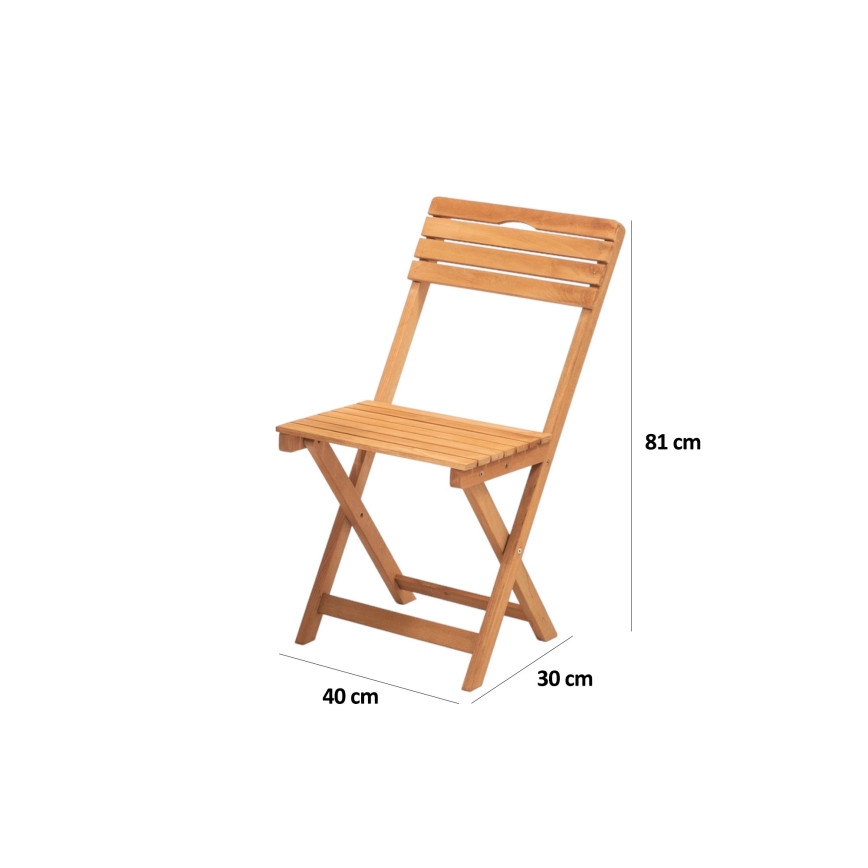 Balkónový set s polštářky buk