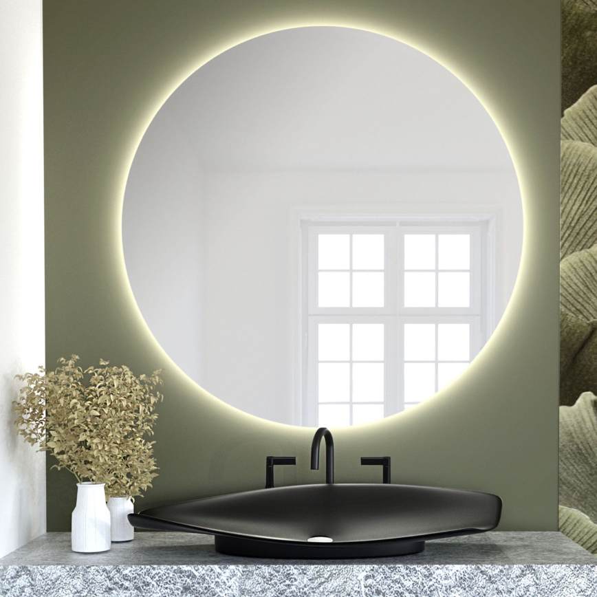 Baltica Design - LED Koupelnové nástěnné zrcadlo s podsvícením BRIGHT LED/15W/230V 3000K pr. 100 cm IP65