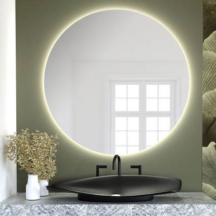 Baltica Design - LED Koupelnové nástěnné zrcadlo s podsvícením BRIGHT LED/15W/230V 3000K pr. 80 cm IP65