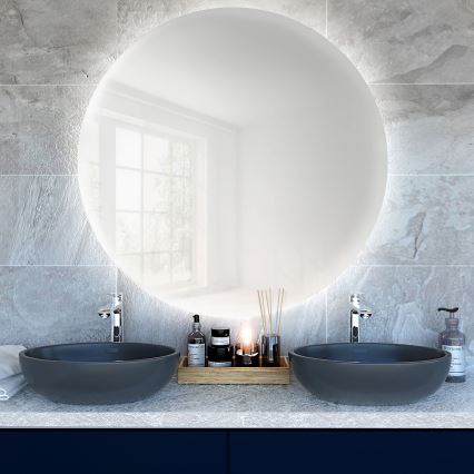 Baltica Design - LED Koupelnové nástěnné zrcadlo s podsvícením BRIGHT LED/15W/230V 6500K pr. 70 cm IP65
