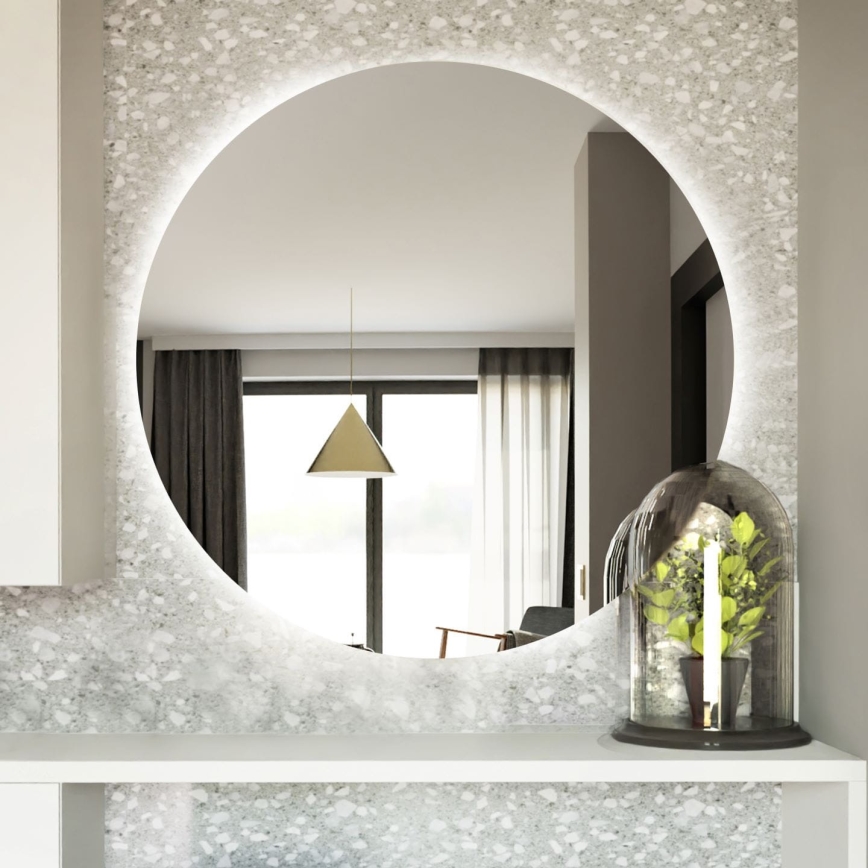 Baltica Design - LED Koupelnové nástěnné zrcadlo s podsvícením BRIGHT LED/15W/230V 6500K pr. 70 cm IP65