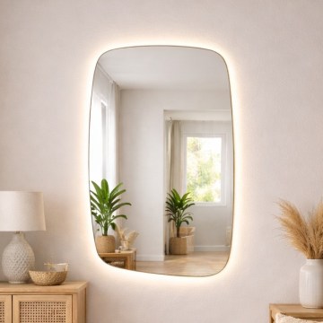 Baltica Design - LED Koupelnové nástěnné zrcadlo s podsvícením STONE CALM LED/15W/230V 4500K 90x60 cm IP65