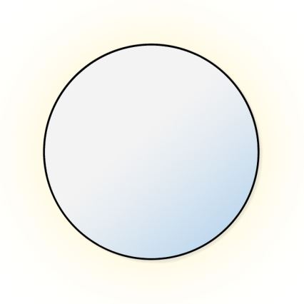 Baltica Design - LED Koupelnové nástěnné zrcadlo s podsvícením BRIGHT LED/15W/230V 3000K pr. 80 cm IP65 černá