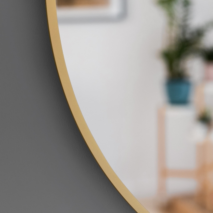 Baltica Design - LED Koupelnové nástěnné zrcadlo s podsvícením BRIGHT LED/15W/230V 4500K pr. 60 cm IP65 zlatá