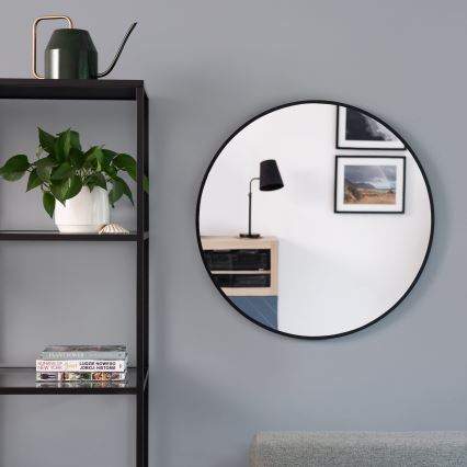 Baltica Design - LED Koupelnové nástěnné zrcadlo s podsvícením BRIGHT LED/15W/230V 4500K pr. 70 cm IP65 černá